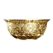 Bronze Treasure Bowl Brass Office Home Decorations Gifts Handicrafts Custom Metal Medal Badge Manufacturer Wholesale - Image 6