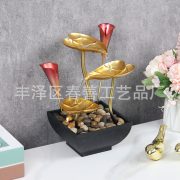 Simplified Home Office Desktop Decoration Iron Art Flowing Water Fountain Ornament Cross-Border Feng Shui Aquatic Feature - Image 2