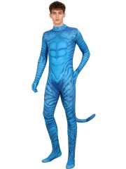 Avatar Adult Cosplay Costume Muscle Texture Tail One-Piece Suit for Stage Performance Halloween Party Outfit - Image 5