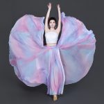 Classical Dance Skirt Adult Stage Performance Costume Lyocell Material Double-Sided Wear For Modern And Square Dances