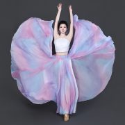 Classical Dance Skirt Adult Stage Performance Costume Lyocell Material Double-Sided Wear For Modern And Square Dances