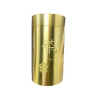 Mini Sealed Copper Tea Leaf Canister Traditional Chinese Style Indoor Desktop Tea Set Brass Metal Craft Small Storage Tin Jar - Image 5