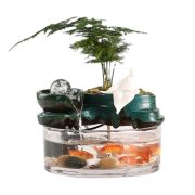 Vine Impression Flowing Water Fountain Ornament Desktop Circular Water Fish Tank Sprinkler Wealth Attracting Landscape - Image 6