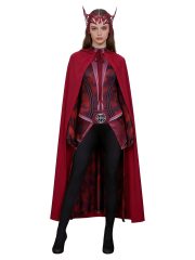 Marvel Scarlet Witch Cosplay Suit Adult Size Red One-Piece Halloween Costume for Stage Performance Visionary Ward Outfit - Image 5