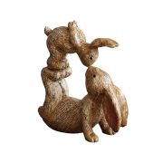 Customizable Creative Resin Craft Rabbit Art Decoration Bedside Room Children's Nursery Decor Minimalist Design - Image 5