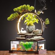 Creative Flowing Water Fountain Ornament Recirculating Water Car Fish Tank Home Office Desktop Opening Moving Gift - Image 3