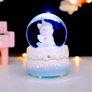 Angel Unicorn Mini Crystal Ball Customizable Decorative Ornament Creative Gift for Girls Birthday Toy Resin Craft - Image 5