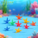 Customizable Decorative Resin Ornaments Colorful Sea Star Miniature Landscape Accessories Mediterranean Style Mobile Phone Case Decor