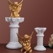 Customizable American Roman Column Angel Home Decoration Ornaments Balcony Candlestick Landscape Photography Props Wedding Decorations - Image 2