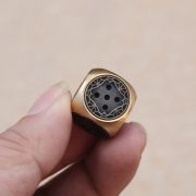 Custom Metal Dice With Brass Pattern Handcrafted Outdoor Table Game Home Desktop Craft Decorative Ornaments - Image 3