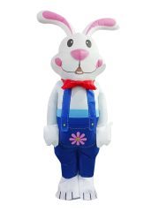Inflatable Easter Rabbit Costume Cartoon Puppet Festival Party Activity Performance Props Adult Stage Performance Costume - Image 5