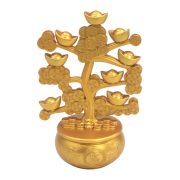 Rotatable Metal Wealth Tree Home Business Opening Gift Customizable Metal Craftwork Lucky Wind Water Ornaments For Shops - Image 5
