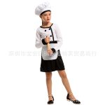 Children's Halloween Chef Cosplay Costume for Stage Performance Nursery Role-playing Professional Show Outfit Girls
