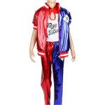 Suicide Squad Harley Quinn Adult Stage Performance Costume Wig Gloves Full Set Clown Girl Performance Stage Clothes