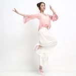Adult Stage Performance Costume Classic Dance Practice Uniform Women's Modern Dance Split Pants Square Dance Show Outfit