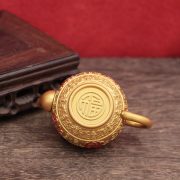 Custom Metal Craftsmanship Bafu Handle Pot Home Office Creative Copperware Artifacts Display Piece Personalized Badge - Image 3
