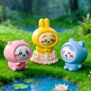 Customizable Decorative Resin Ornament Miniature Scene Creative Raincoat Giggling Cute Dollhouse Home Decoration Car Desktop Small Figurine - Image 4