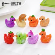 Adorable Customizable Decorative Ornament Potato Eggplant Vegetable Duck Toy DIY Accessory Car Dashboard Desktop Small Figurine
