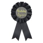 Birthday Girl Queen Badge Custom Metal Medal Ribbon Design Iron Material Party Supplies For Girls Celebration