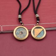 Ancient Chinese Mythical Beasts Pendant Necklace Vintage Style Metal Craft Gift BaGua Design Lucky Charm Jewelry - Image 4