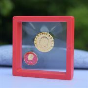 Gold Custom Metal Medal Badge Chairman Mao Memorial Collection Gift New 3 Chest Badges Transparent Red Box - Image 5