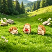 微景观小刺猬公仔园艺diy装饰品配件生态瓶桌面树脂摆件小众手办 - Image 3