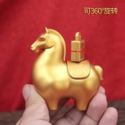 Luxury Style Horse Sculpture Decoration Creative Wealthy Yuanbao Office Living Room Decor Custom Metal Medal Badge Gift - Image 3