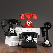 Retro Telephone Creative Small Ornament Customizable Decorative Accessory for Bar Library Study American Style Decoration - Image 3