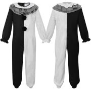 Adult Stage Performance Costume Harlequin 4cos Outfit Halloween Cosplay One-Piece Suit for Funny Horror Movies - Image 4