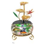 Indoor Home Decorations Flowing Water Fountain Ornament Iron Art Live Broadcast Wealth Attracting Desktop Decoration Piece