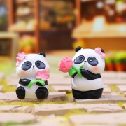 Customizable Decorative Ornaments Cartoon Panda Figurine Resin Craftwork Trendy Desktop Decoration Tourist Hot Sale Souvenir - Image 4