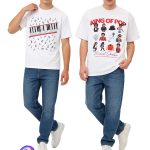 Jackson Brazil Anti-War Peace T-Shirt Adult Stage Performance Costume Short Sleeve Digital Printing European American Size