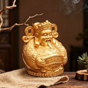 New Dragon Pattern Wealth God Desktop Decoration Metal Craftwork for Home Living Room Shop Office Business Prosperity Decoration - Image 3