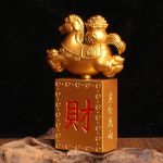 金属马摆件招财马到成功转运沙金发财麻将可旋转客厅办公室装饰品