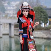 Adult Stage Performance Costume National Minority Clothing For Men And Women Miao Yao Dong Tujia Yi Zhuang Dance Suit - Image 4