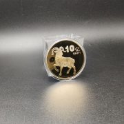 Lucky Sheep Year Commemorative Coin 2027 Zodiac Sheep Colorful Gold Metal Craftwork Ideal for Bank Insurance Promotions and Small Gifts - Image 4