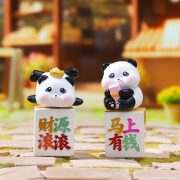 国风桌面摆件胖达转转小福星网红盲盒创意家居装饰潮流玩具 - Image 4
