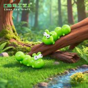 Customizable Decorative Ornaments Miniature Garden Scene DIY Decoration Accessories Cute Miniature Caterpillar Resin Craft - Image 3