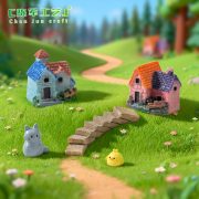 Customizable Miniature Landscape Resin Decorative Ornaments Simulated Staircase Bend Pathway DIY Zakka Creative Display Piece - Image 5