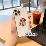 Hot Selling Gold Containing Mobile Phone Stickers Cute Cartoon Design Custom Metal Medal Badge Perfect Small Gift - Image 2