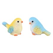 Customizable Decorative Resin Ornament Cute Cartoon Bird Figurine for Miniature Landscape Succulent Garden Animal Resin Craft