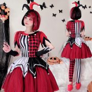 Adult Halloween Circus Revival Clown Costume Stage Performance Dress Carnival Masquerade Ball Gown for Adults - Image 3