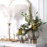 Modern Minimalist Glass Vase Transparent Floral Decorative Ornament for Living Room Dining Table Luxury Home Decoration - Image 5