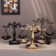 European Style Iron Art Vintage Creative Metal Medal Badge Customizable Office Desktop Lawyer Court Decorative Display Piece - Image 4