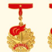 Custom Metal Medal Badge Red Scarf Award Pin Star Level Basic Collective Pins For Scout Team Leader And Member