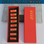 Custom Metal Medal Badge Chairman Mao Zedong Portrait 8pcs Long Thin Strips Service For The People Red Chest Badge Commemorative Coin With Box