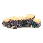 Customizable Decorative Ornaments Miniature Bonsai Landscape Anime Cartoon Zakka Simulation Five Log Bridges Resin Crafts