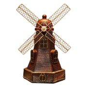 Customizable Creative Dutch Windmill Resin Ornament for Living Room TV Cabinet Bar Office Desktop Decoration Bookshelf Display