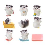Creative Miniature Customizable Decorative Ornaments Skiing Cat Figurine Snow Scene DIY Decoration Accessories Resin Crafts - Image 5