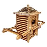 Retro Wooden Model of Eight-Banner Grand sedan Chair Decorative Ornament Tourist Craft Toy for Scenic Spots American Vintage